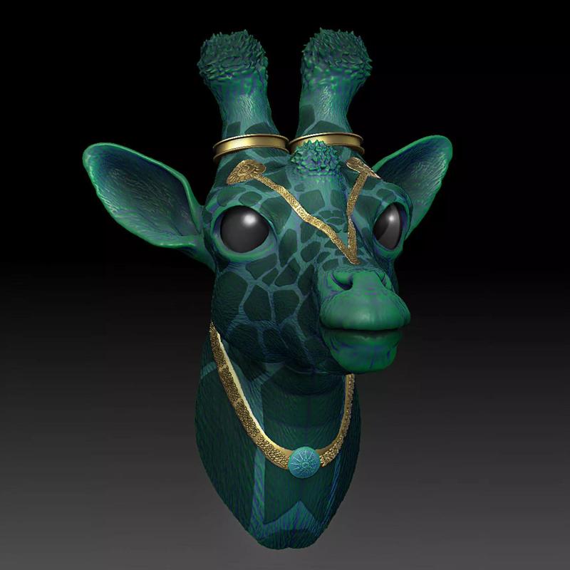 Fantasia Fauna-Girikirti-Giraffe 3D Model