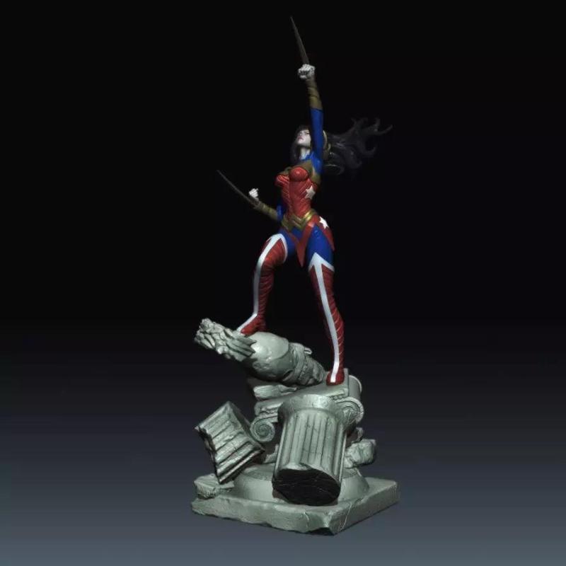 Wonder Woman Action Comics 41 STL 3d printing fanart by CG Pyro