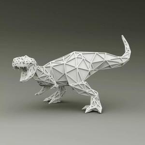 3D PRINTED MODEL T-REX-ABSTRACT-DESIGN-POSE