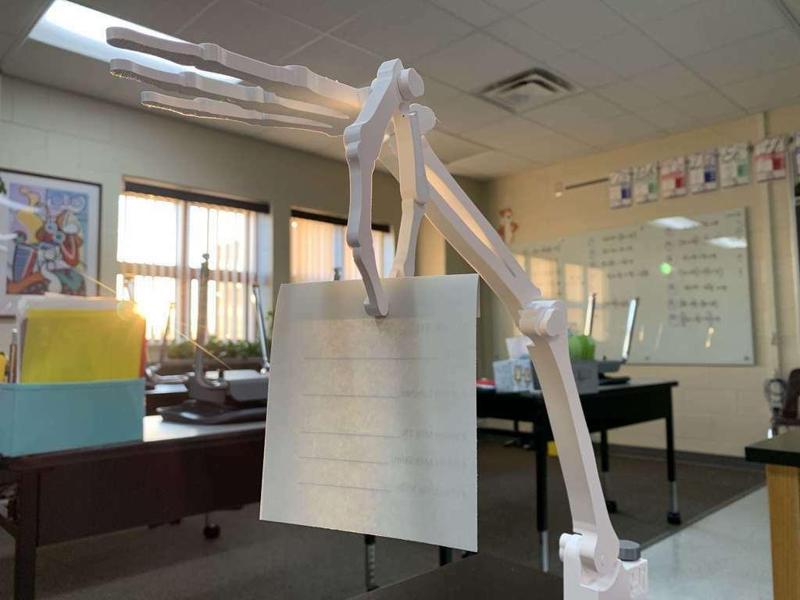 Skellie Helper - The Desk Clamp Skeleton Arm