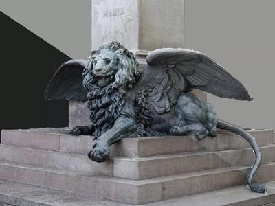 Venice Winged Lion Bronze Sculpture