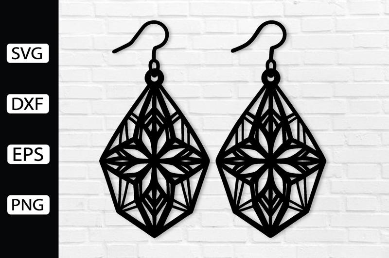 Earring Metal Wall Art Laser Cut File