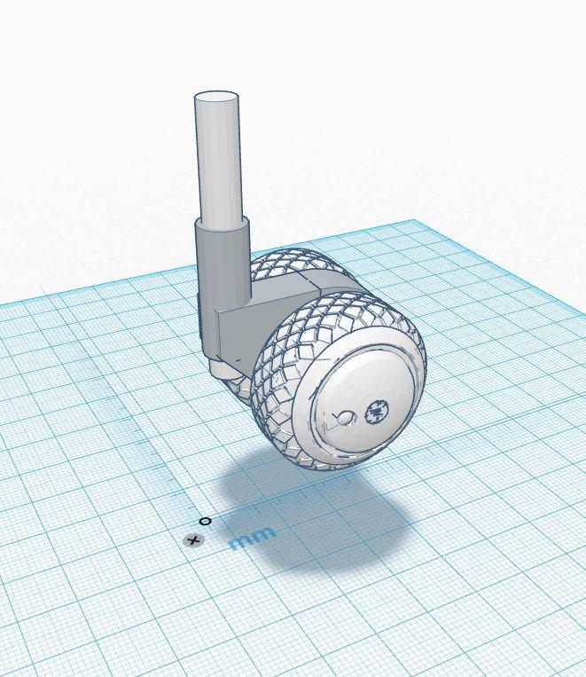 robot V rear caster