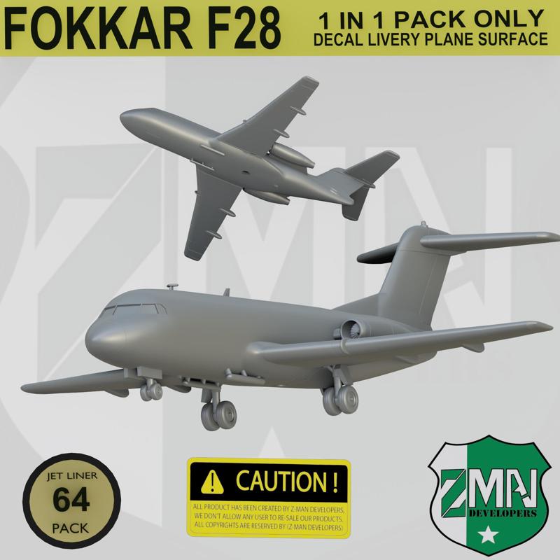 F28 PASSENGER JET V1