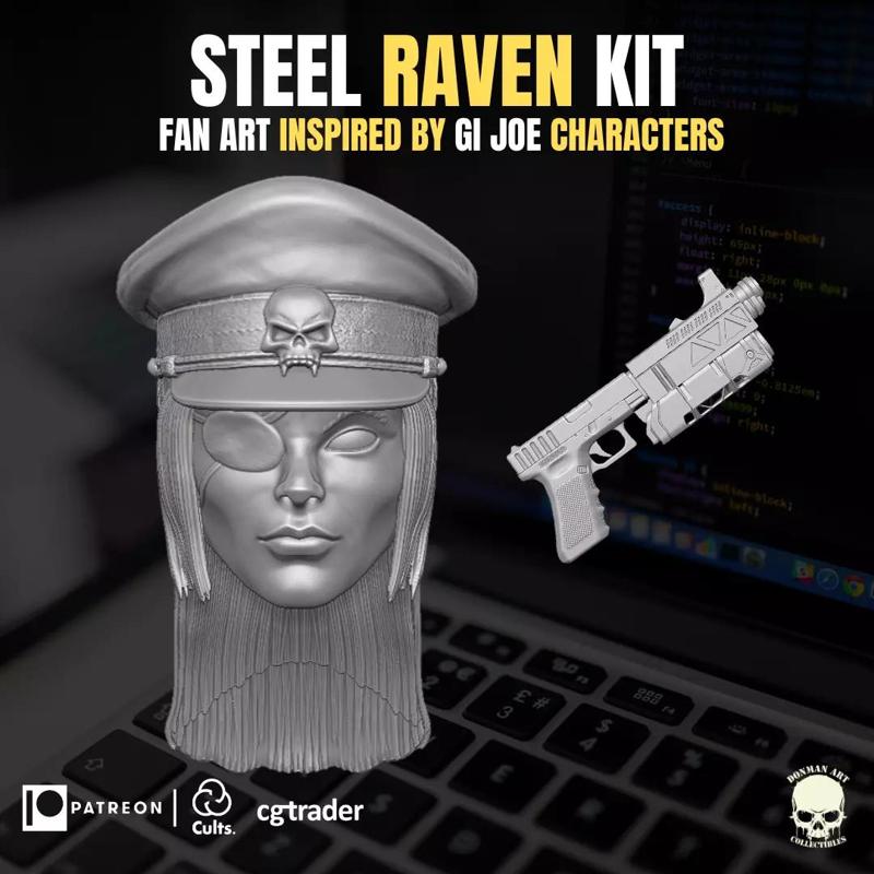 Steel Raven Kit 3D printable File For Action Figures