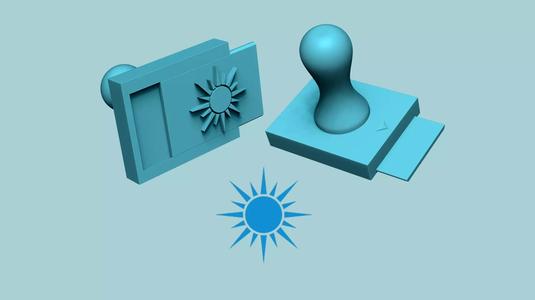 Stamp 01 - Sun - Fondant Decoration Maker Toy