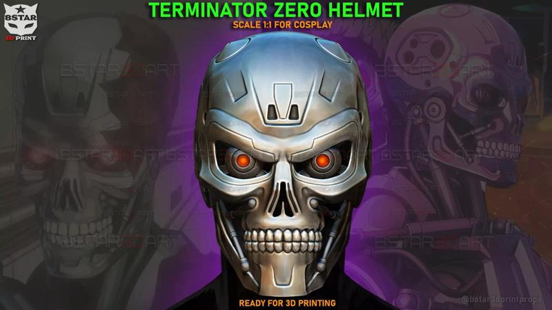 Ternimator Zero Skull Mask Cosplay - Anime Netflix Series