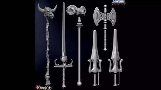 3D PRINTABLE THUNDERCATS AND MOTU ACCESORIES