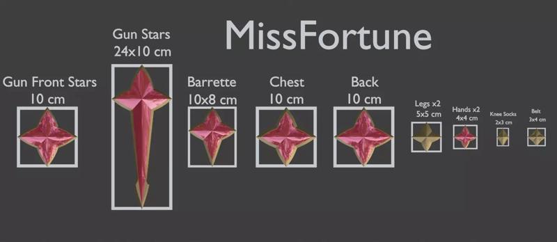 Miss Fortune Starguardian accessories
