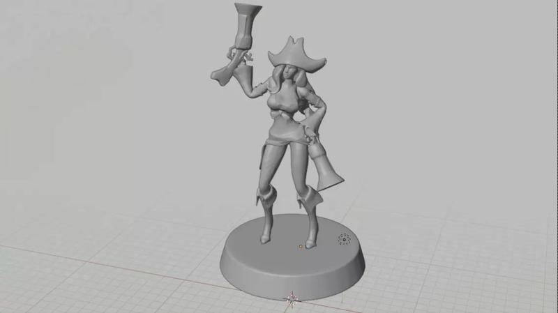Miss Fortune 3D Model for print