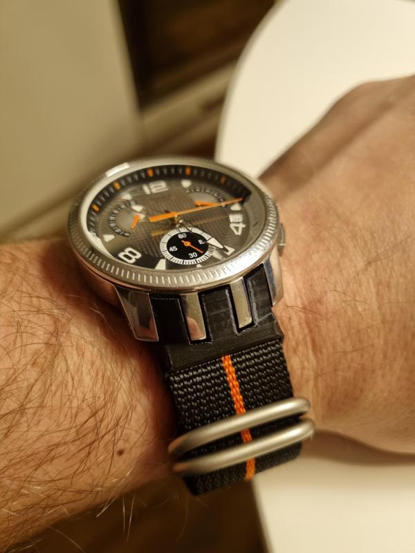 Swatch Irony Retrograde 22mm nato strap adapter