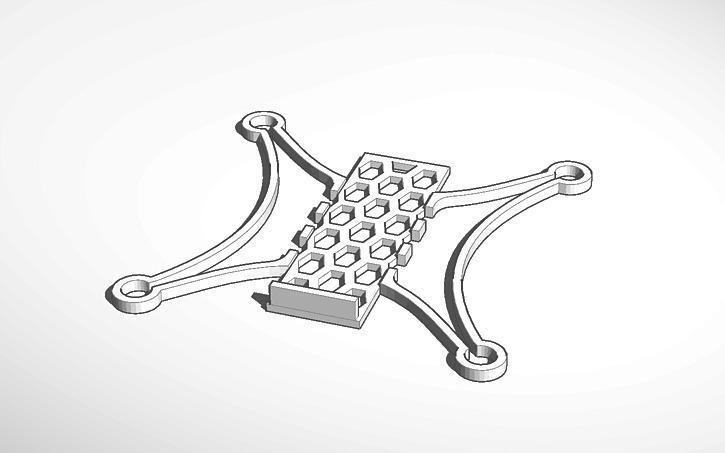 Superlight micro FPV quad frame for 7mm motors (Dreamcatcher mod)