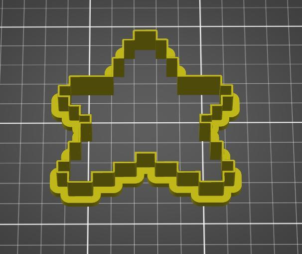 Mario Star Power Cookie Cutter