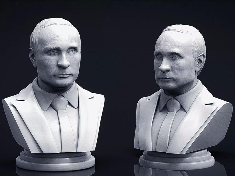 Vladimir Putin 3D Printable Bust