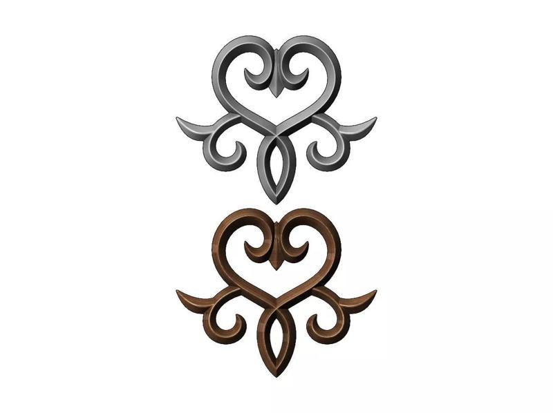 Victorian floral onlay relief