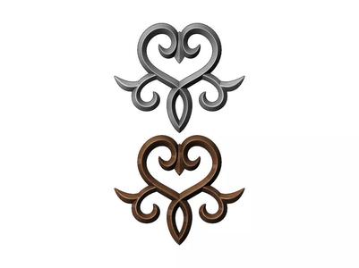 Victorian floral onlay relief