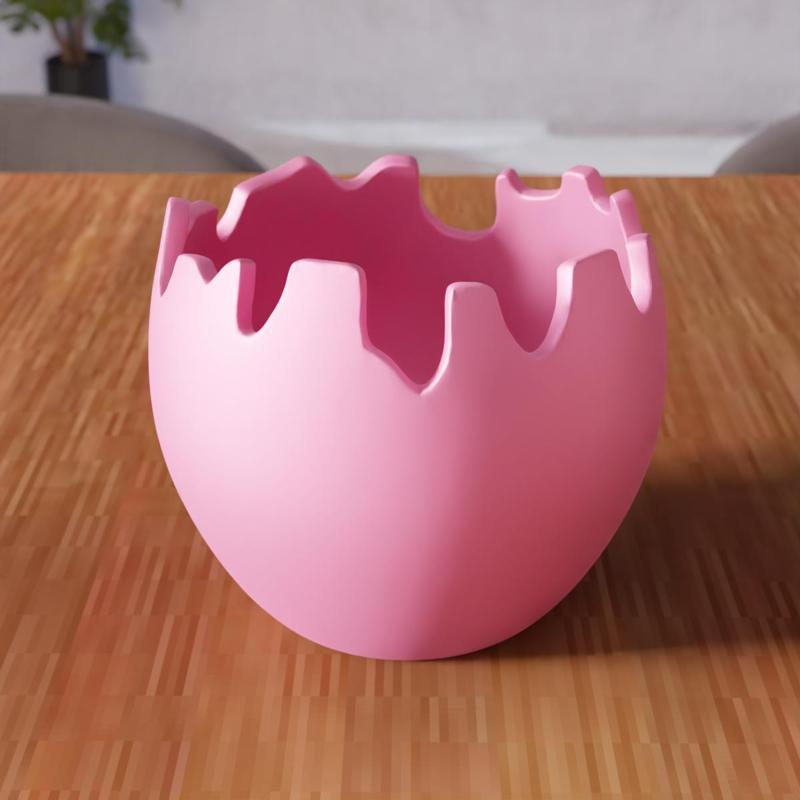 3D Easter Crack Egg Decor STL File - 324