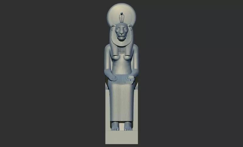 Statuette of Sekhmet 3d printable model stl