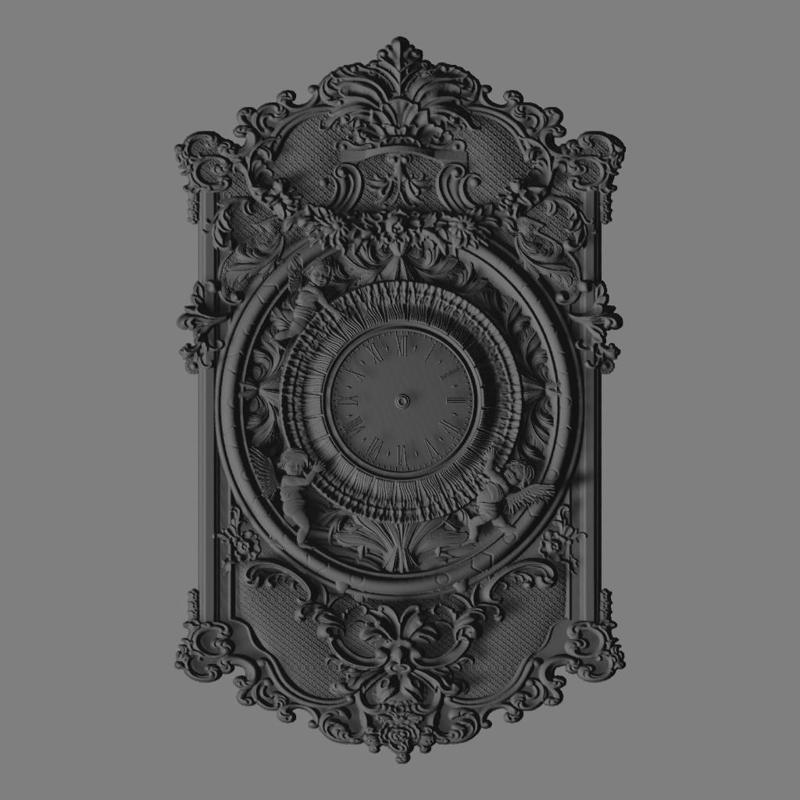 clock275c stl cnc design