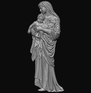 Mary with Baby Jesus Relief