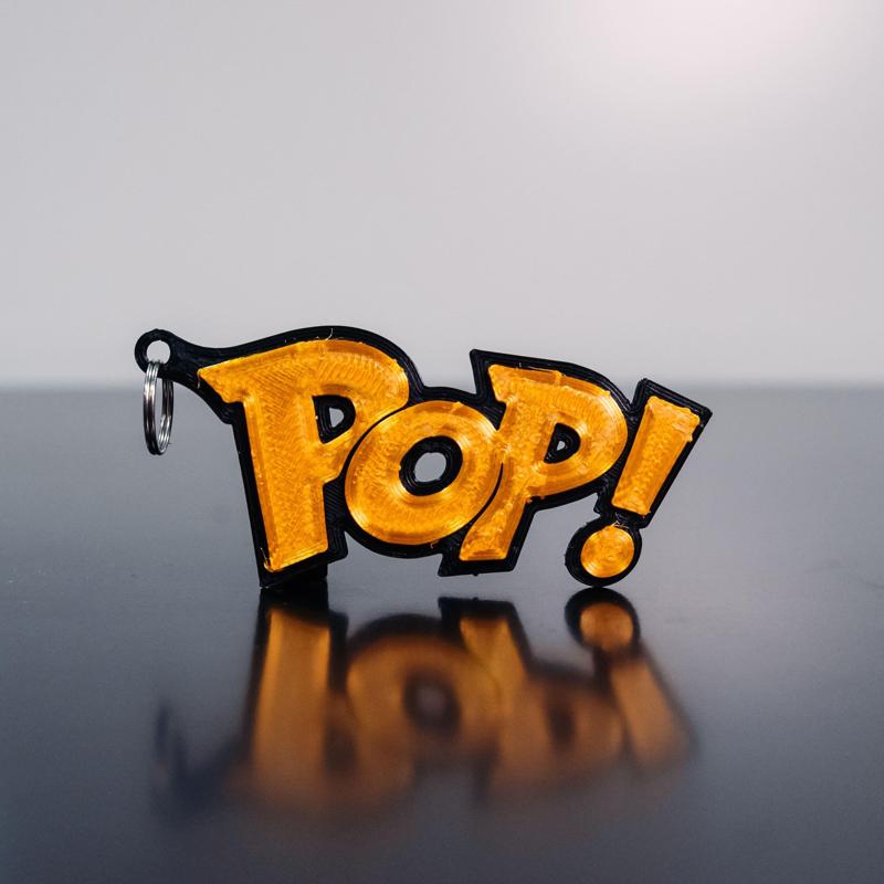 Funkopop logo keychain