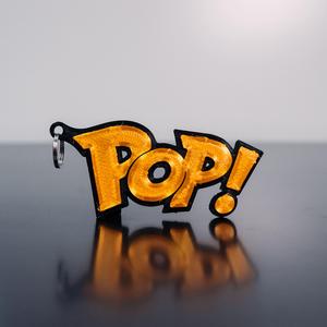 Funkopop logo keychain