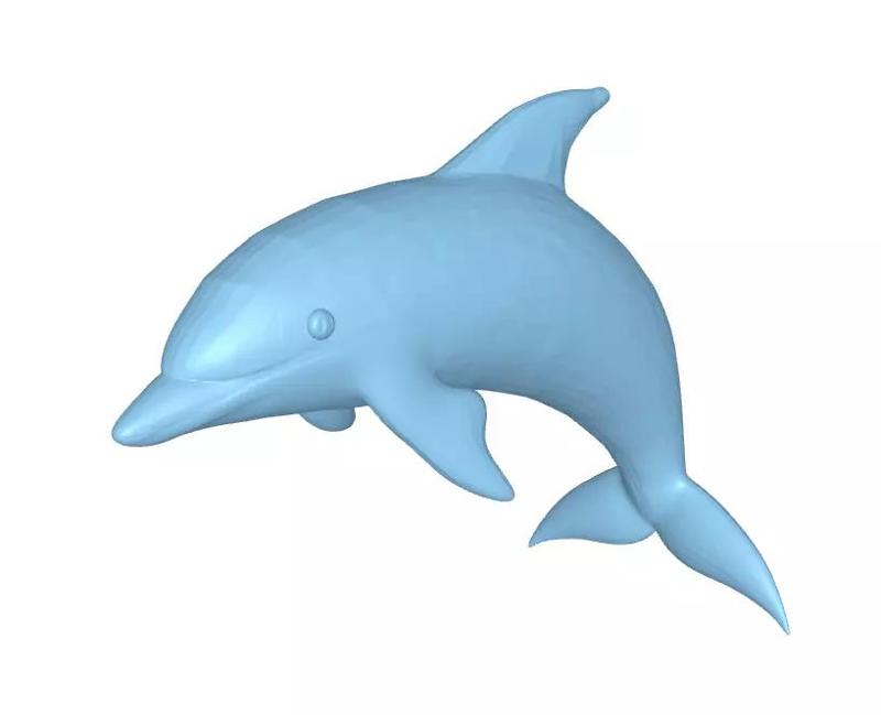 Dolphin  3D Printable Model STL  OBJ