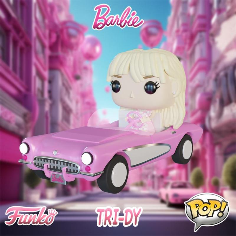Funko Pop Barbie Movie with Corvette 1956