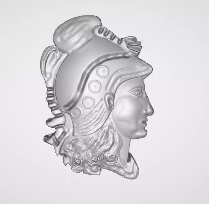 GREEK KING BAS RELIEF DESIGN