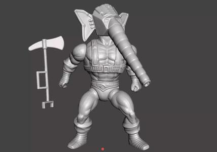 SNOUT SPOUT MOTU VINTAGE ACTION FIGURE COMPLETE