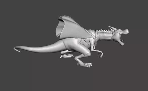 X Drake Dinosaur form 3D Model