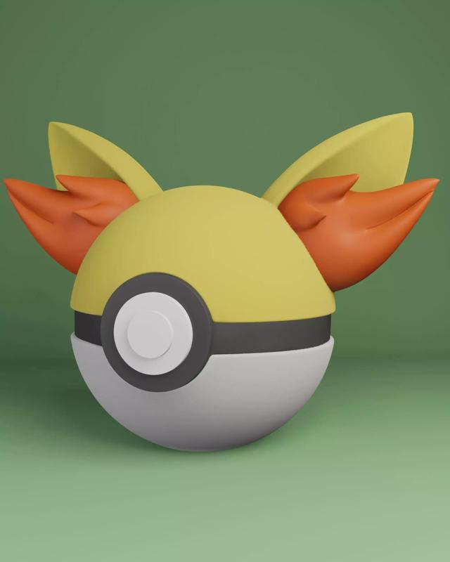 Pokemon Fennekin Pokeball