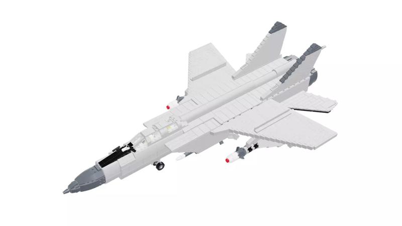MocBricks3D - Lego MIG-31 Foxhound Jet Fighter Aircraft