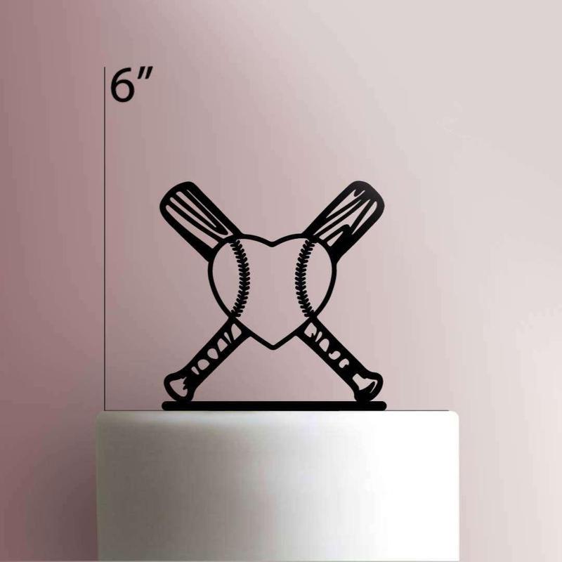 BASEBALL HEART HEART TOPPER