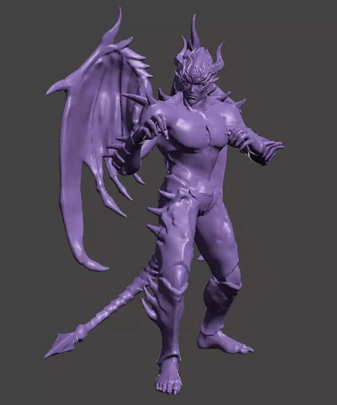 DEVIL KAZUYA - TEKKEN 7  Keyed and Cut  Hi-poly STL for 3D print