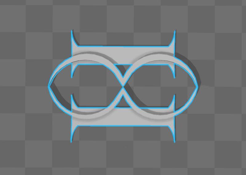 Gemini Syndrome logo keychan