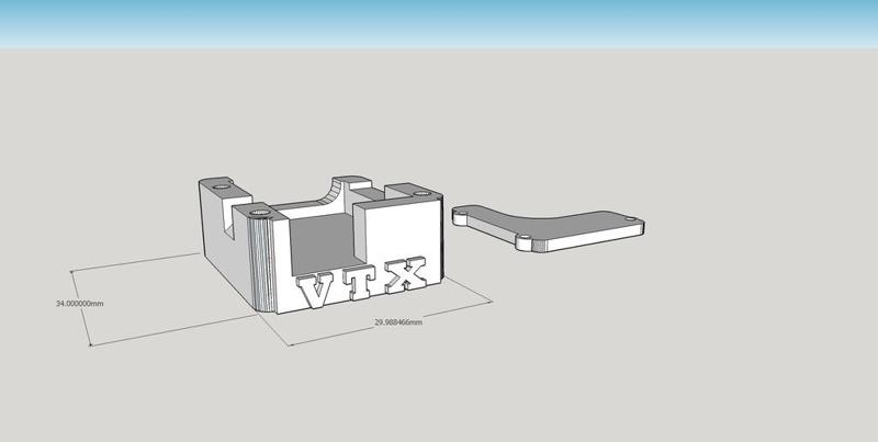 Tarot 260 , 280, Holder and cover for FPV TX Eachine ET-25 or Boscam FT951