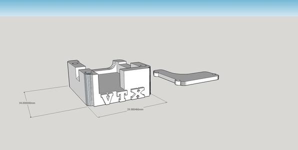 Tarot 260 , 280, Holder and cover for FPV TX Eachine ET-25 or Boscam FT951