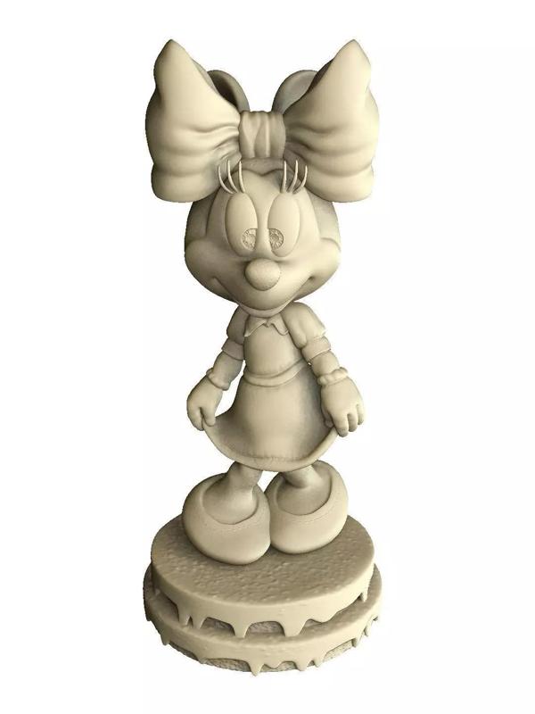 Minnie Mouse Oops for 3d print  assembly model
