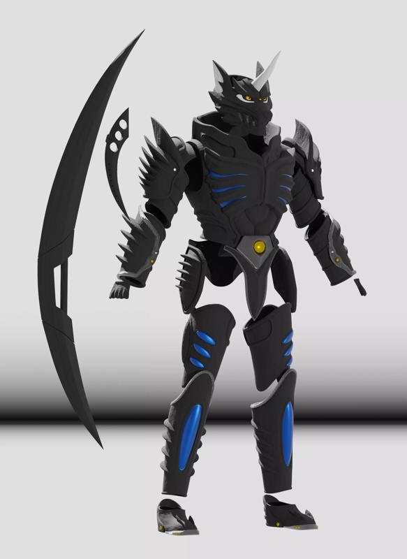 Rouki full armor and weapon