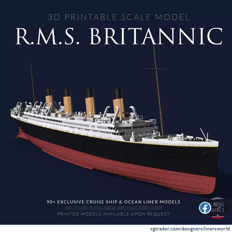 RMS Britannic ocean liner had she known commercial service
