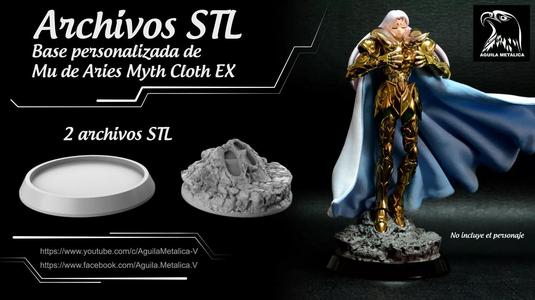 Saint Seiya Mu de Aries OP 1 - Base 3D Print - Archivos STL 3D