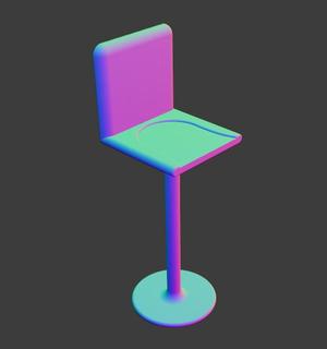 Chaise haute tabouret