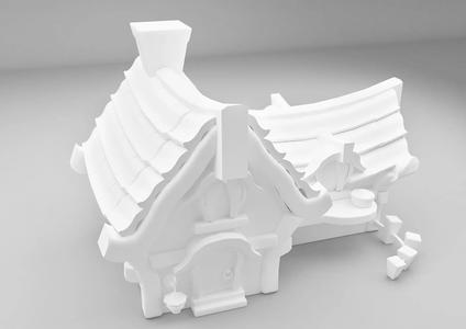 printable cartoon house