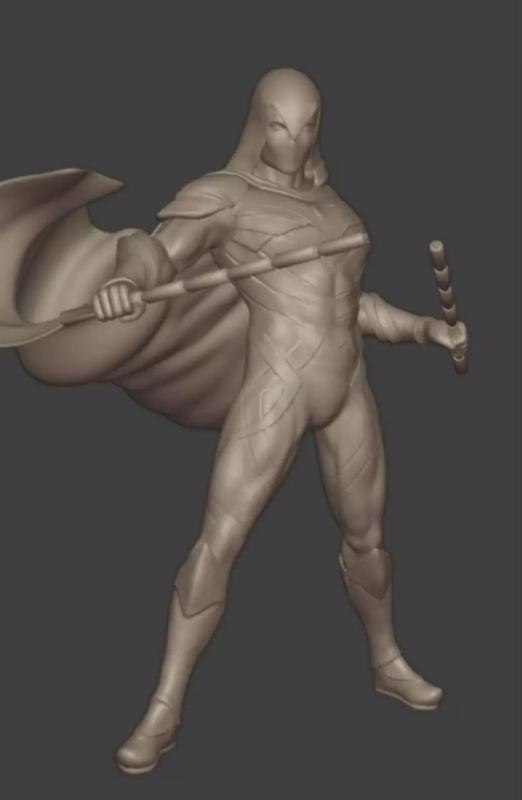 Moon Knight Marvel comics 3d model figure
