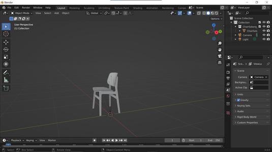 Chair (Inspired By Blender Guru Modeling Tutorial)