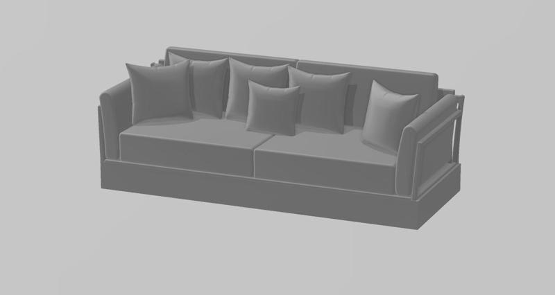 BIG sofa  chair maquette