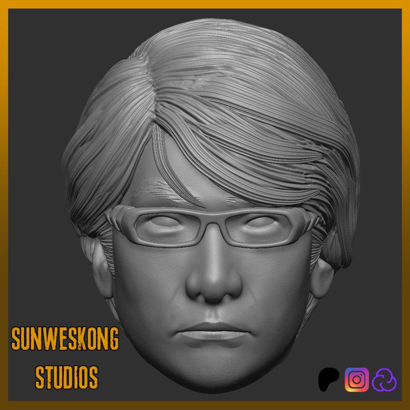 Hideo Kojima Metal Gear Solid Headsculpt Pack