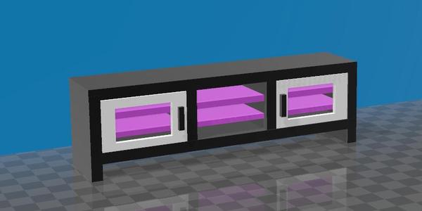 Lounge tv unit: doll furniture