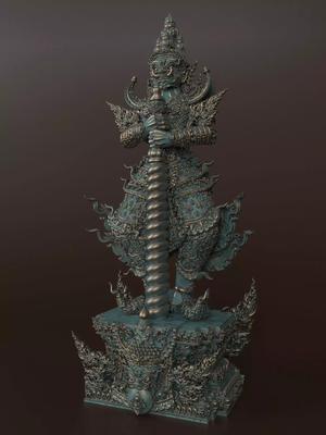 Tao Wessuwan Vol-02 Thai Art for  3D print model